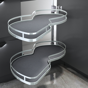 Bandeja Giratoria HNOSS <span class=keywords><strong>para</strong></span> Esquina Ciega <span class=keywords><strong>de</strong></span> Gabinete, Estantes Extraíbles, Esquina Mágica <span class=keywords><strong>para</strong></span> Gabinete <span class=keywords><strong>de</strong></span> <span class=keywords><strong>Cocina</strong></span> - Product Image 1