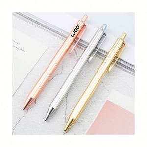 Rose <b>Gold</b> Metal Click <b>Pen</b> Which Is Office Supplies Custom Engraved Ballpoint <b>Pens</b> for Promotional Gifts & Stationery - Product Image 1