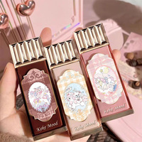 Gloss à lèvres chocolat KeKe Mood aux couleurs magnifiques, 9 couleurs, fini mat velours, texture douce, non collant
