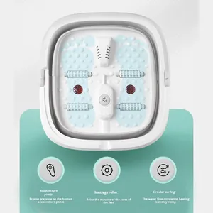 Baignoire pour les pieds SG White, entièrement automatique, portable, pliable, avec fonction de <span class=keywords><strong>massage</strong></span>, seau intelligent avec télécommande, chauffage électrique - Product Image 3