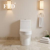WC monobloc en céramique moderne allongé à double chasse, finition brillante, à poser au sol, siphonique, à sortie verticale, prix abordable, garantie 5 ans