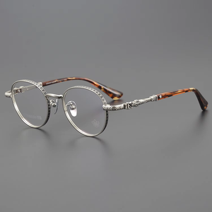 Óculos de Leitura Multifocais de Prescrição em Mármore Sólido Preto, Pequenos, Transparentes, Duráveis e Leves, Famosos na Coreia - Product Image 1