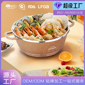 Custom Die Cast 10 Piece Kitchen Cookware Set Non Stick <b>Soup</b> <b>Pot</b> Household Pan Set Wholesale <b>Pots</b> - Product Image 5