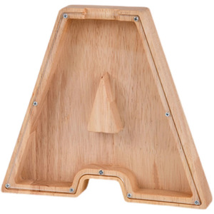 Hucha de madera con diseño transparente para niños y niñas, regalo - Product Image 5