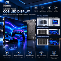 Écran LED COB fixe d'intérieur P1.25 P2.0 P2.5 à petit pas de pixel, mur vidéo haute résolution pour salle de conférence