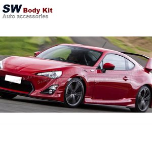 2012-2019 para Toyota GT86 FT86 BRZ Kit de carrocería de fibra de carbono nueva falda lateral de parachoques con labio de flanco Winglet separador - Product Image 6
