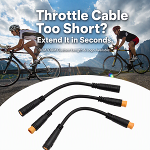Câble d'extension de frein à manette M8 étanche à 3 broches, mâle vers femelle, <span class=keywords><strong>pour</strong></span> vélo électrique 5V - Product Image 2