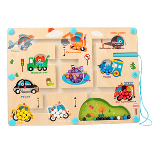 The New Fashion Customizable OEM/ODM Wooden Learning Maze Board Children Shape Recognition Montessori Educational Toys for Kids - Product Image 1