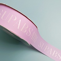 Cinta de Algodón Satinado Grosgrain con Logotipo de Marca Personalizado, Impresión en Serigrafía 3D, Colorida y de Alta Tenacidad