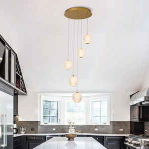 Sunsir SKD LED Metal Acrylic <b>Chandeliers</b> Milk White Ball Lamps Modern Simplist <b>Pendant</b> <b>Lightings</b> - Product Image 3