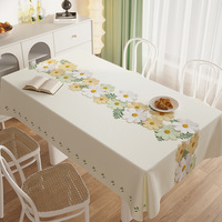 Nappe imperméable, anti-taches et sans lavage, style moderne minimaliste, luxe léger, rectangulaire, nouveau style, housse de table à manger