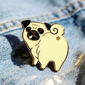 Épingles personnalisées mignonnes et tendance en émail dur ou souple, motifs animaux, dessins animés, ours, <span class=keywords><strong>chat</strong></span>, <span class=keywords><strong>chien</strong></span>, cheval, cœur, étoile, lune, fleur, arbre, pour sacs, fêtes, cadeaux - Product Image 2