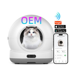 OEM Novo Projetado Caixa De Lixo Auto Limpeza APP Controlado Inteligente Auto-Limpeza Caixa De Lixo De Gato Vaso Sanitário De Gato De Plástico Automático - Product Image 1