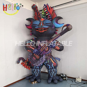 Muñeca Inflable Creativa con Diseño de Estilo de la Civilización Azteca/Maya Antigua de 4 Metros de Altura y Cultura Musical Moderna - Product Image 1