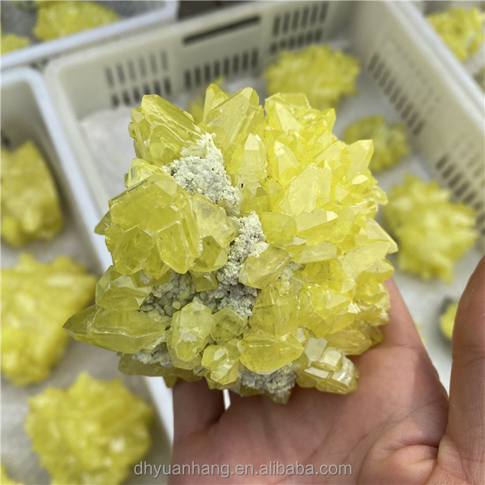 鉱物標本癒し石硫黄天然硫黄クリスタルクラスター| Alibaba.com