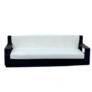 Sofá de Patio Comercial de 3 Plazas, de Aluminio, Impermeable, con Cojines Extraíbles, para Hotel, Resort, Piscina - Product Image 1