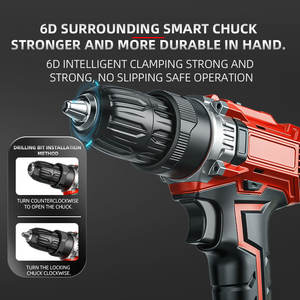 K-Tool 21V Cordless Electric Drill 16mm Max Drilling 25 <b>Torque</b> Levels With 24 <b>Bit</b> Set For Home And Industrial Use - Product Image 3