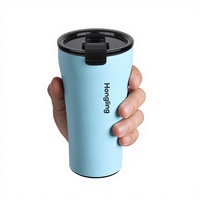 Nouvelle tasse à café Hong Ling 2026 : 16 oz avec un design de corps de tasse élégant, idéale pour les cadeaux d'affaires, couleurs personnalisées et logo personnalisé