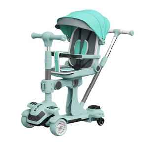 Trottinette portable à 3 roues en PU pour enfants avec frein à roue réel pour les garçons et les filles de 3 à 6 ans Utilisation en extérieur - Product Image 4