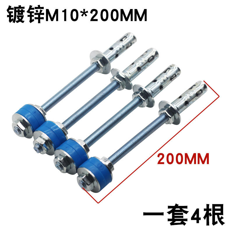 ชุดราวแขวนชุบสังกะสี M10*200มม. (4 ชิ้น)