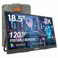 Moniteur portable 18,5 pouces 120 Hz IPS, écran de jeu 100 % sRGB, écran externe avec support pour console PC