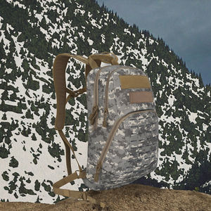 Sac à dos tactique multifonctionnel pour la randonnée et le camping en plein air, en polyester Oxford, avec fermeture éclair détachable, sangles réglables en sangle MOLLE, 25L - Product Image 3