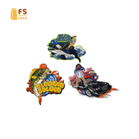 Sacs Mylar personnalisés imprimés, emballages plastiques, pochettes irrégulières avec fermeture éclair, 3,5g, thermoscellables, sacs Mylar personnalisés découpés sur mesure