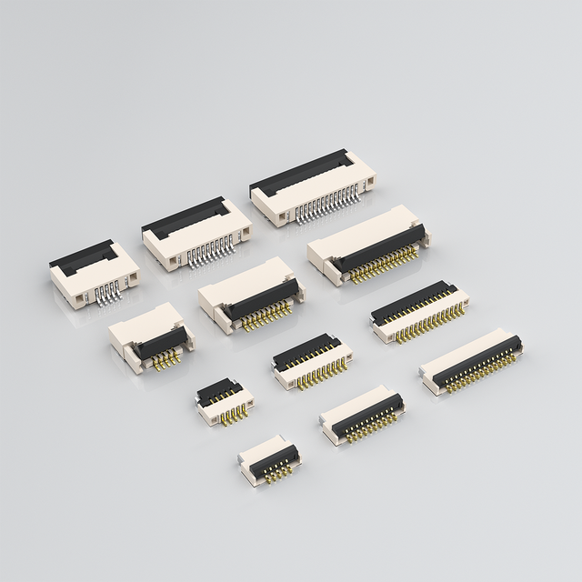 ZIF Drawer Type 0.5mm Pitch FPC Connector 1.0/1.25/1.5/2.0/2.54mm Pitch Surface Mount Intercalation FFC (Flat Flex) Connectors
