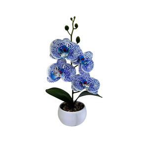 Orchidée Phalaenopsis Paulon en pot, 30 cm de haut, fleur artificielle, décoration de bureau - Product Image 5
