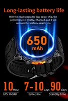 Montre connectée KC93 pour l'extérieur, AMOLED 1,56 pouces, 650 mAh, appels Bluetooth, assistant ChatGPT, boussole, 3 ATM, tracker d'activité, GPS, montre de sport