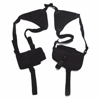 Funda táctica de nailon para pistola, tipo bandolera doble, con portacargadores antirrobo, para actividades al aire libre, BL066 de fábrica.