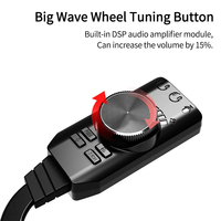 Carte son 7.1 canaux Interface Audio USB adaptateur casque carte son carte son de jeu professionnel pour micro haut-parleur ordinateur portable