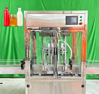 Machine de remplissage de boissons gazeuses entièrement automatique à moteur pneumatique 10-1000 ml