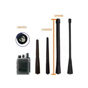 Antenne radio VHF GP3688V 11CM 36-174MHz en caoutchouc pour talkie-walkie Motorola GP68 GP88S GP2000 GP300 GP3688 GP328 - Product Image 1