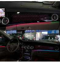 Lumière ambiante de voiture à 64 couleurs pour Mercedes Benz CLSW218 2012-2017, lampe d'ambiance intérieure, bande LED, tableau de bord, porte, panneau étoilé