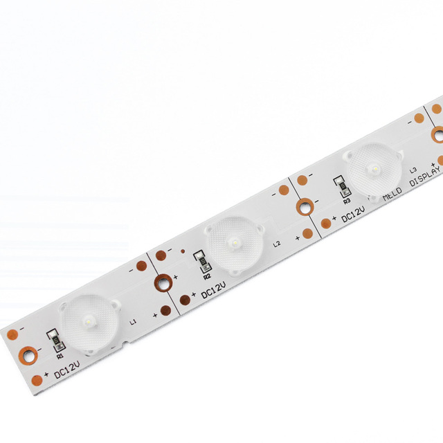 High Quality 8W 100lm/w SMD3030 21LEDs 1M LED Rigid bar Light with Lens for Display Light Box