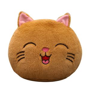 Bantal Boneka Kucing Bulat Lucu, Mainan Kustom Anime, Plushie Kawaii Super Lembut, Bantal Lempar Boneka Kucing, Mainan Boneka Kucing - Product Image 1