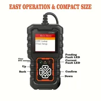 Araba OBD2 Tarayıcı Teşhis Cihazı Kod Okuyucu Motor Arıza Kodu Tarayıcısı Şarj Test Cihazı OLIVER Uyumluluk CY3001 Siyah Turuncu