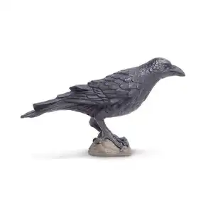 Custom 3D Resin Miniature Figurines Animal Figurine Toy Set Decoration Raven Resin Bird Figurines