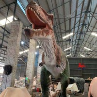 Anime Robot Jurassic parc d'attractions grande Statue de dinosaure t-rex et modèle de dinosaure d'aire de jeux