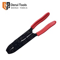 Pince à sertir et à dénuder manuelle multifonction de qualité industrielle Dreame Tools HS-313 en acier à haute teneur en carbone avec mâchoires dentelées métriques