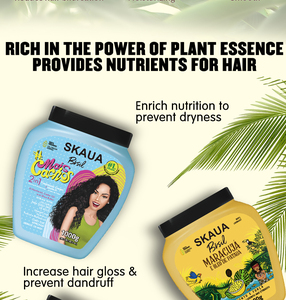 SKAUA Crema Capilar Sin Enjuague de 1000 ml, Rica en Esencia Vegetal, Proporciona Nutrientes al Cabello y Aumenta el Brillo - Product Image 2