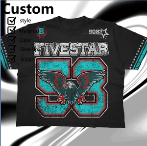 เสื้อยืดหลวมๆสไตล์สตรีทแบบสั่งทำปกสองชั้น - Product Image 5