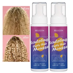 Bellezon No Flaking Strong Hold Styling Hair Foam Mousse Moisturizing Hair Curl Mousse Foam For Styling