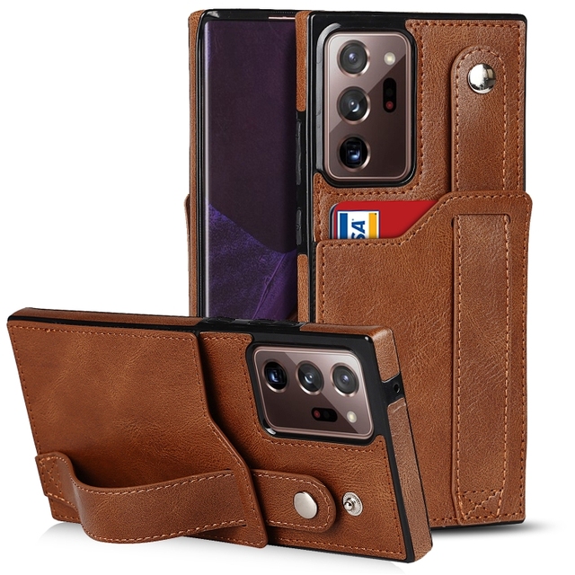 Wholesale Cell Phone Case for Samsung Galaxy S21 5G Crazy Horse Texture Shockproof TPU + PU Leather Case Mobile Phones Cases