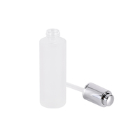 Bon produit, flacon compte-gouttes en verre rond givré rechargeable de 20/30/40/50/60/80/100 ml, huile essentielle, bouton poussoir, sérigraphie