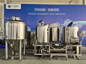 Micro sistema de elaboración de cerveza 200L 2HL Puré de cervecería de 3 recipientes/Lauter + hervidor/tanque de whrillpool + tanque de agua caliente Solución llave en mano - Product Image 6