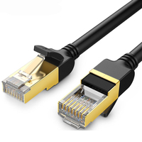 Kabel Ethernet UGREEN NW106 NW107 Cat 7 Kecepatan Tinggi Gigabit STP RJ45 Kabel LAN 10Gbps Kabel Jaringan Patch Code untuk Router