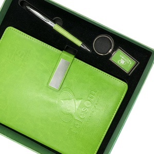 A5 Da PU Bìa Costom Logo Tạp Chí Sữa Chương Trình Nghị Sự Ghi Chú Cuốn Sách Với Bút + Móc Khóa Kinh Doanh Máy Tính Xách Tay Hộp Quà Tặng Bộ - Product Image 3