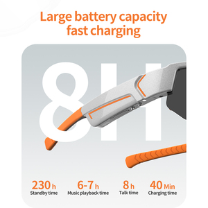 نظارات ذكية متعددة الوظائف بتقنية البلوتوث للاستخدام الرياضي والتنقل، نظارات ستيريو لاسلكية للمكالمات والموسيقى K18 بتقنية البلوتوث - Product Image 4